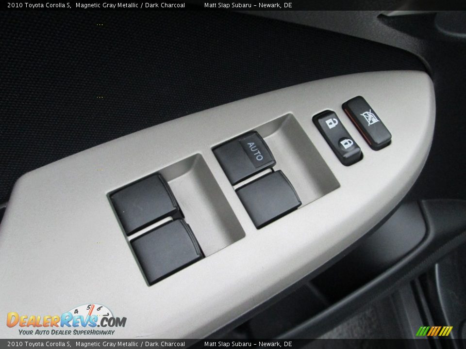 2010 Toyota Corolla S Magnetic Gray Metallic / Dark Charcoal Photo #14