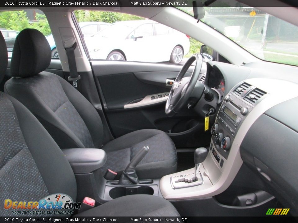 2010 Toyota Corolla S Magnetic Gray Metallic / Dark Charcoal Photo #16