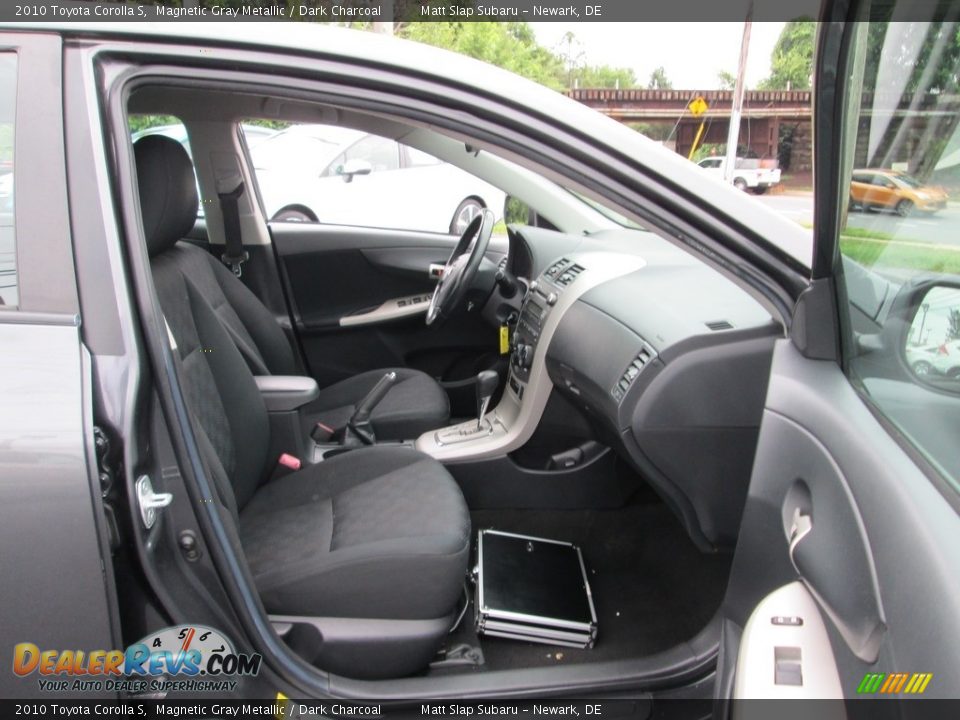 2010 Toyota Corolla S Magnetic Gray Metallic / Dark Charcoal Photo #17