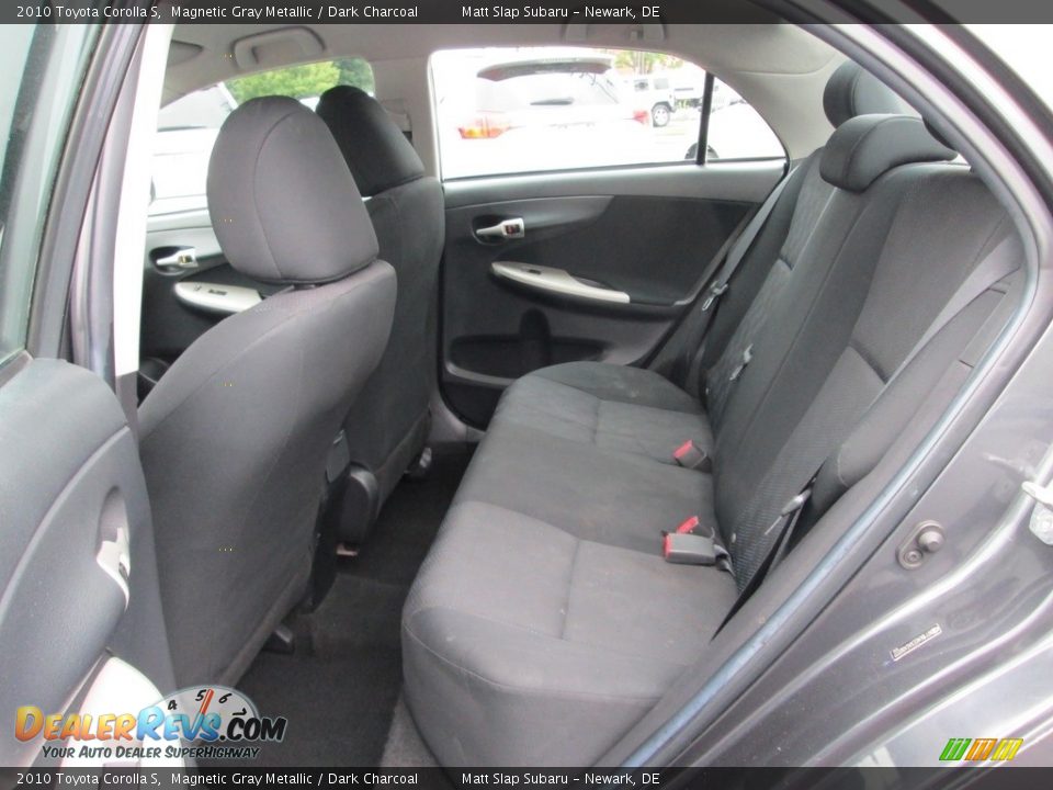 2010 Toyota Corolla S Magnetic Gray Metallic / Dark Charcoal Photo #20