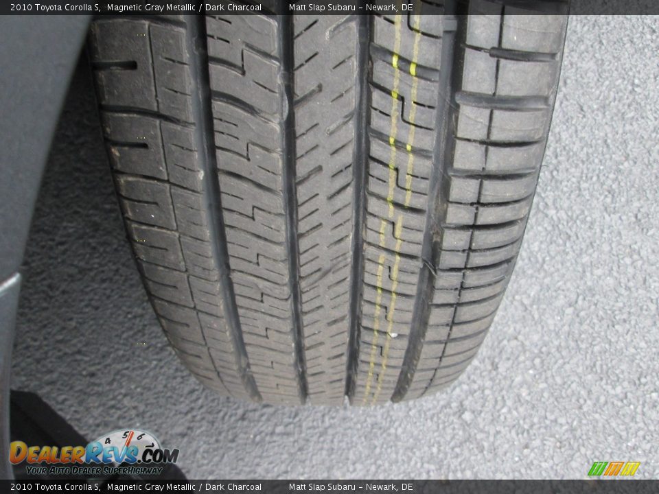 2010 Toyota Corolla S Magnetic Gray Metallic / Dark Charcoal Photo #22