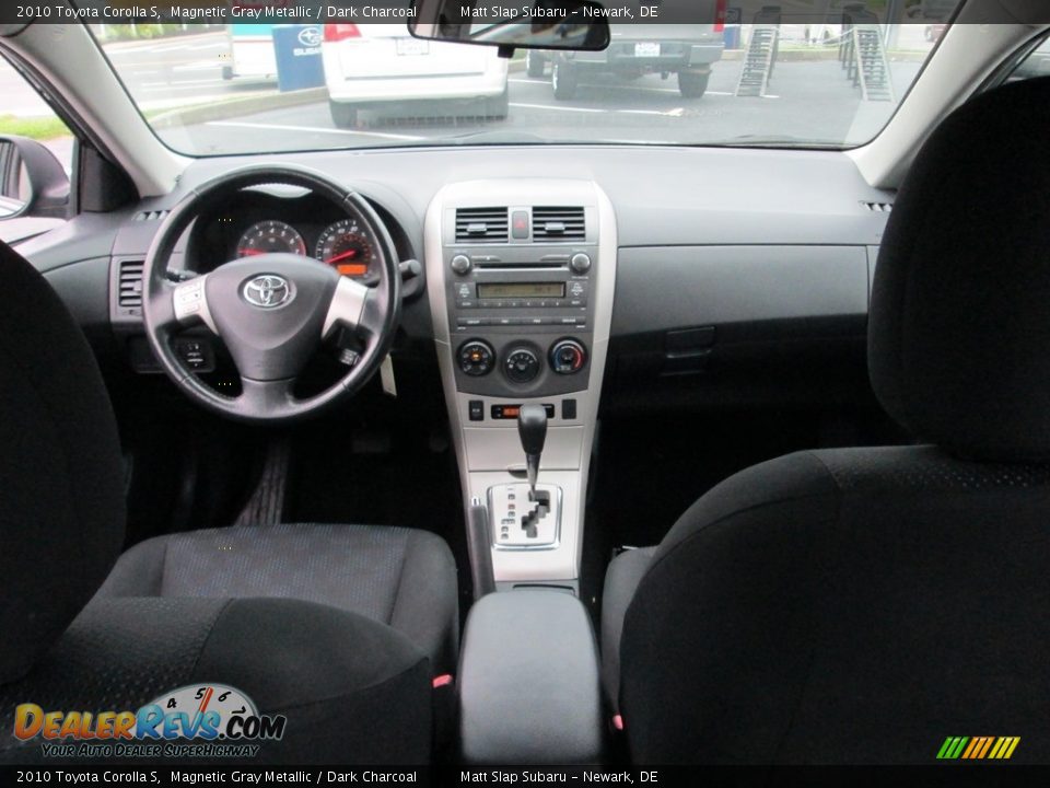 2010 Toyota Corolla S Magnetic Gray Metallic / Dark Charcoal Photo #23