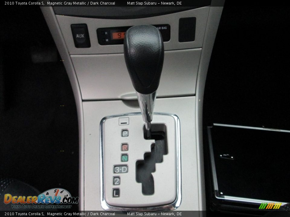 2010 Toyota Corolla S Magnetic Gray Metallic / Dark Charcoal Photo #25