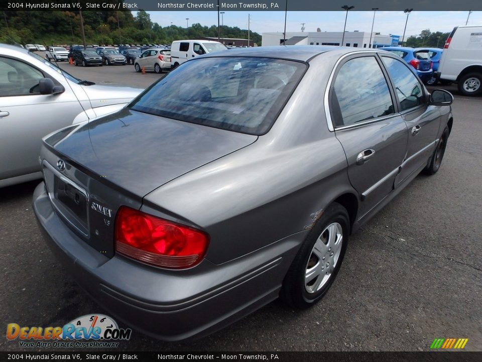 2004 Hyundai Sonata V6 Slate Gray / Black Photo #4