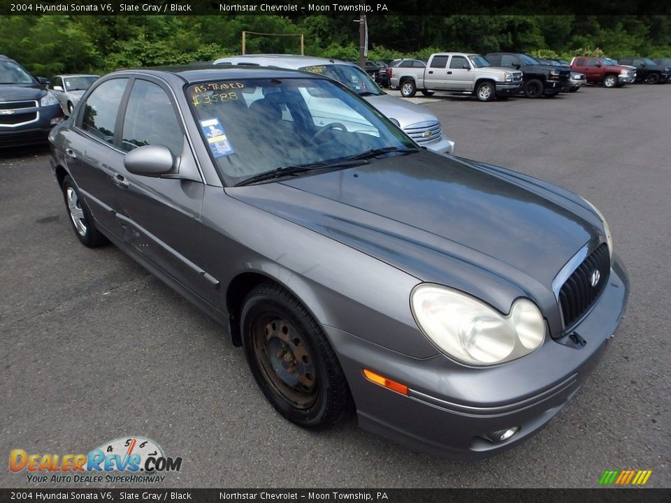 2004 Hyundai Sonata V6 Slate Gray / Black Photo #5