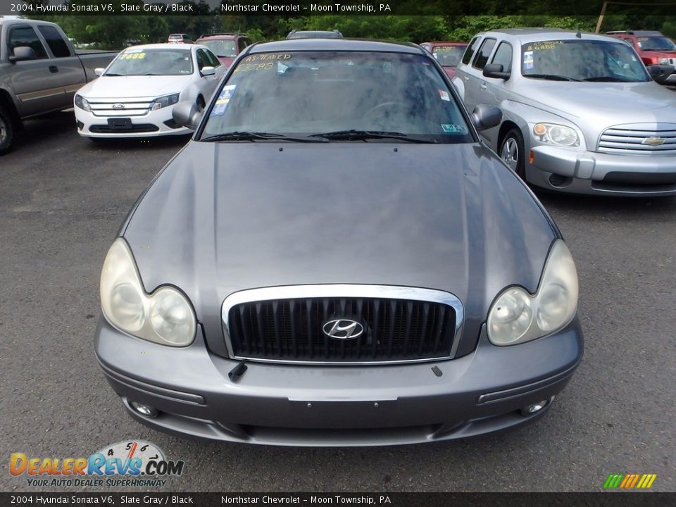 2004 Hyundai Sonata V6 Slate Gray / Black Photo #6