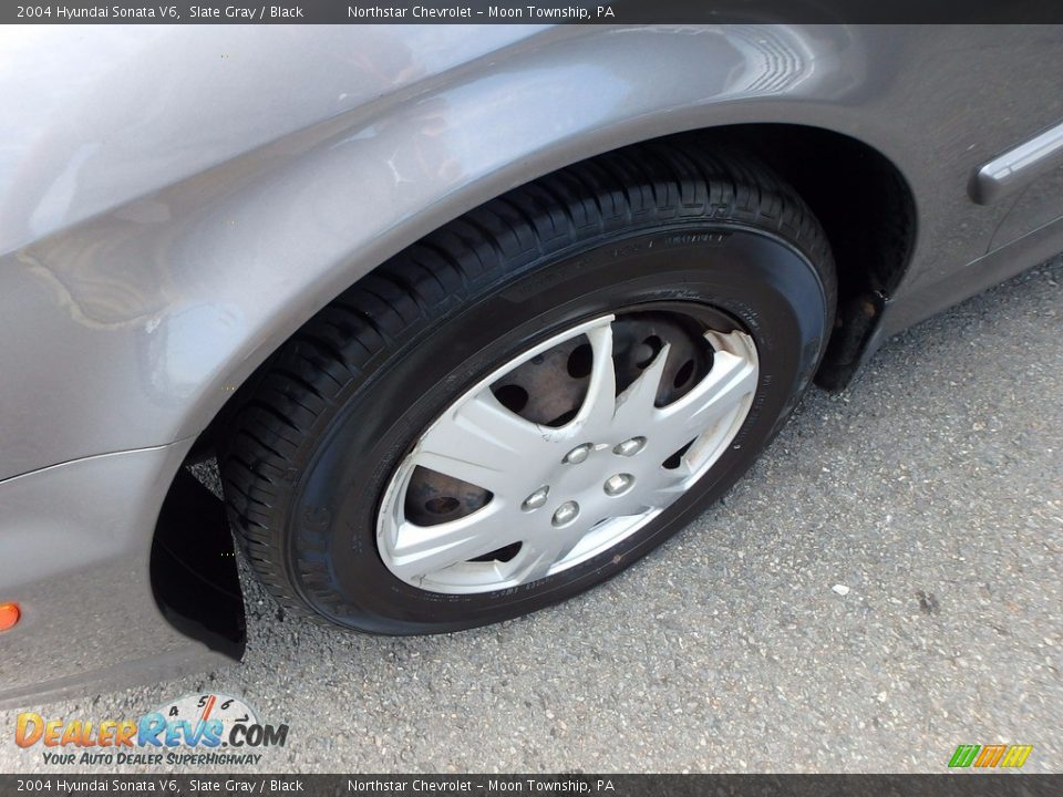 2004 Hyundai Sonata V6 Slate Gray / Black Photo #7