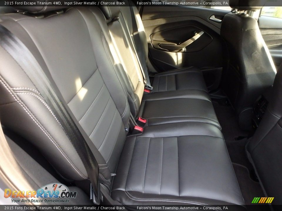 2015 Ford Escape Titanium 4WD Ingot Silver Metallic / Charcoal Black Photo #14