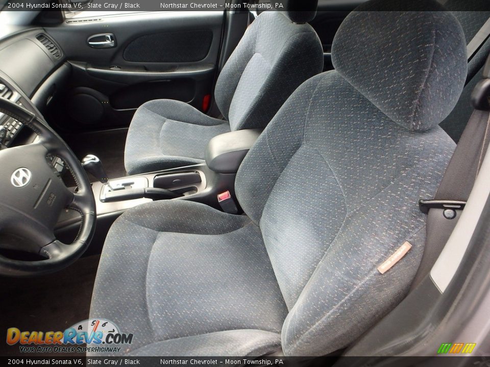 2004 Hyundai Sonata V6 Slate Gray / Black Photo #8