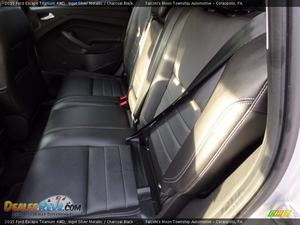 2015 Ford Escape Titanium 4WD Ingot Silver Metallic / Charcoal Black Photo #16