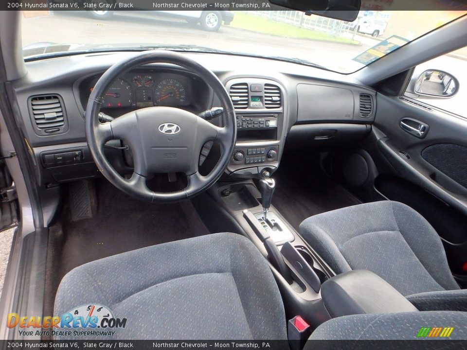 2004 Hyundai Sonata V6 Slate Gray / Black Photo #10