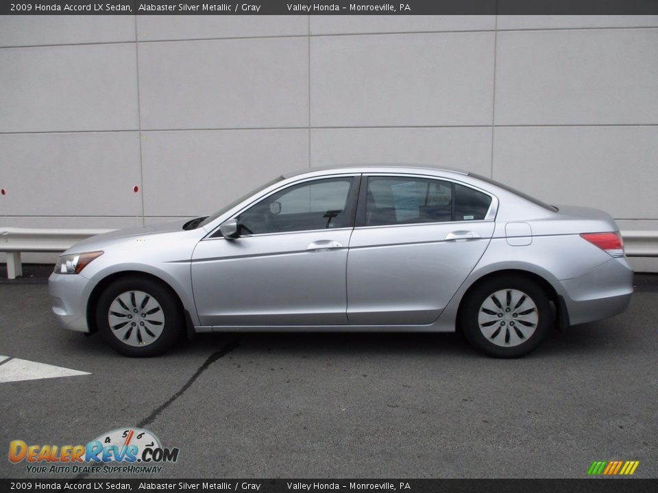 2009 Honda Accord LX Sedan Alabaster Silver Metallic / Gray Photo #2