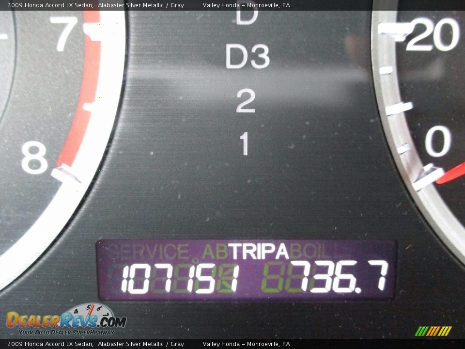 2009 Honda Accord LX Sedan Alabaster Silver Metallic / Gray Photo #20