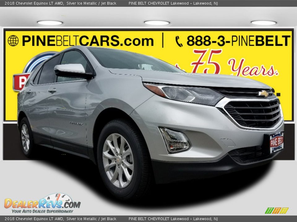 2018 Chevrolet Equinox LT AWD Silver Ice Metallic / Jet Black Photo #1