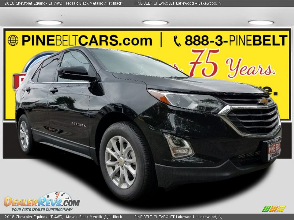 2018 Chevrolet Equinox LT AWD Mosaic Black Metallic / Jet Black Photo #1