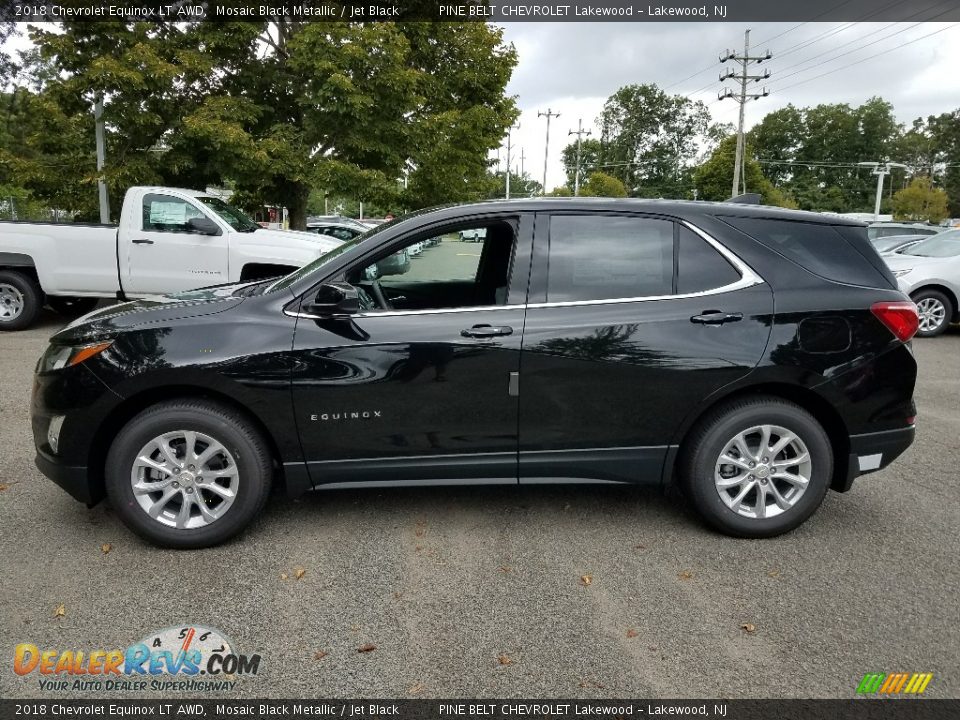 2018 Chevrolet Equinox LT AWD Mosaic Black Metallic / Jet Black Photo #3