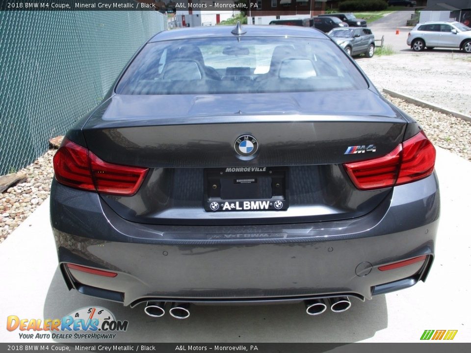 2018 BMW M4 Coupe Mineral Grey Metallic / Black Photo #4