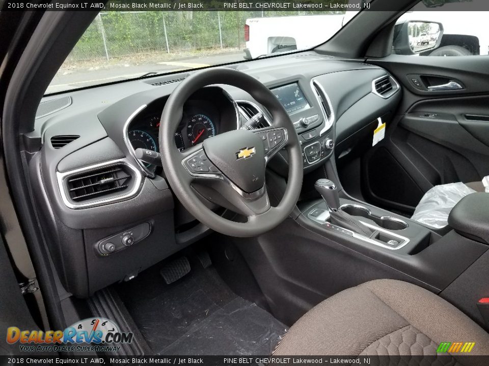 2018 Chevrolet Equinox LT AWD Mosaic Black Metallic / Jet Black Photo #7