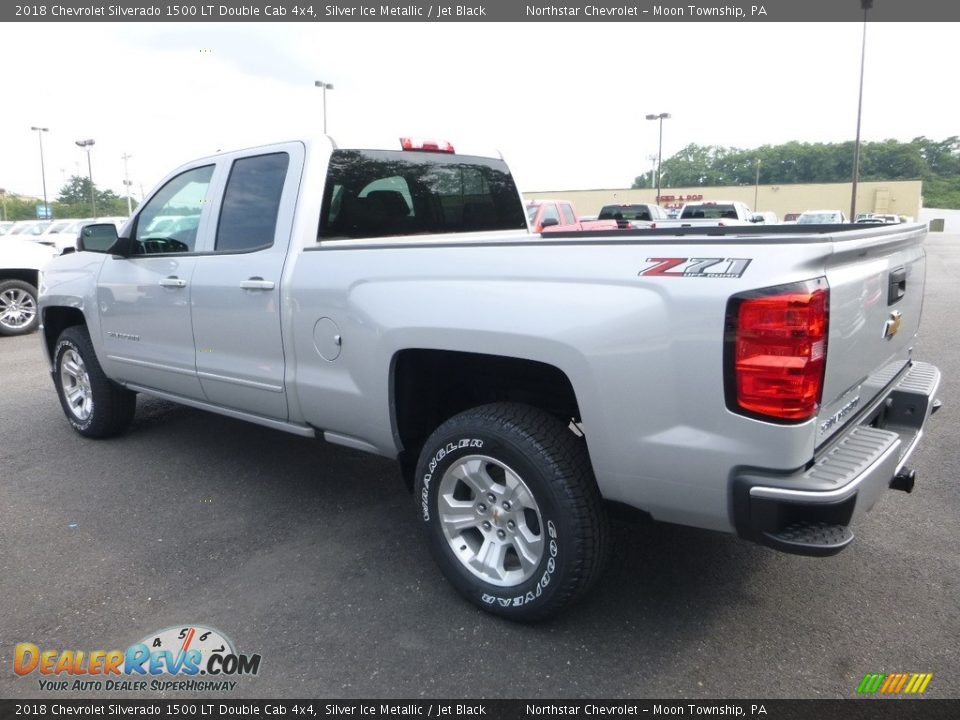 2018 Chevrolet Silverado 1500 LT Double Cab 4x4 Silver Ice Metallic / Jet Black Photo #3