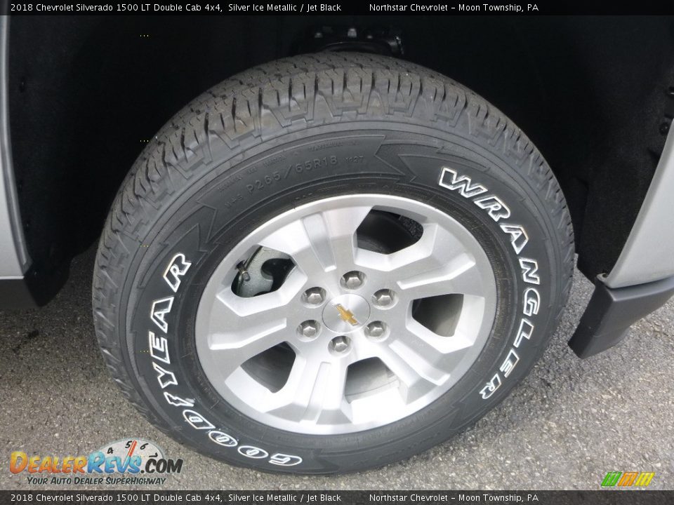 2018 Chevrolet Silverado 1500 LT Double Cab 4x4 Silver Ice Metallic / Jet Black Photo #9