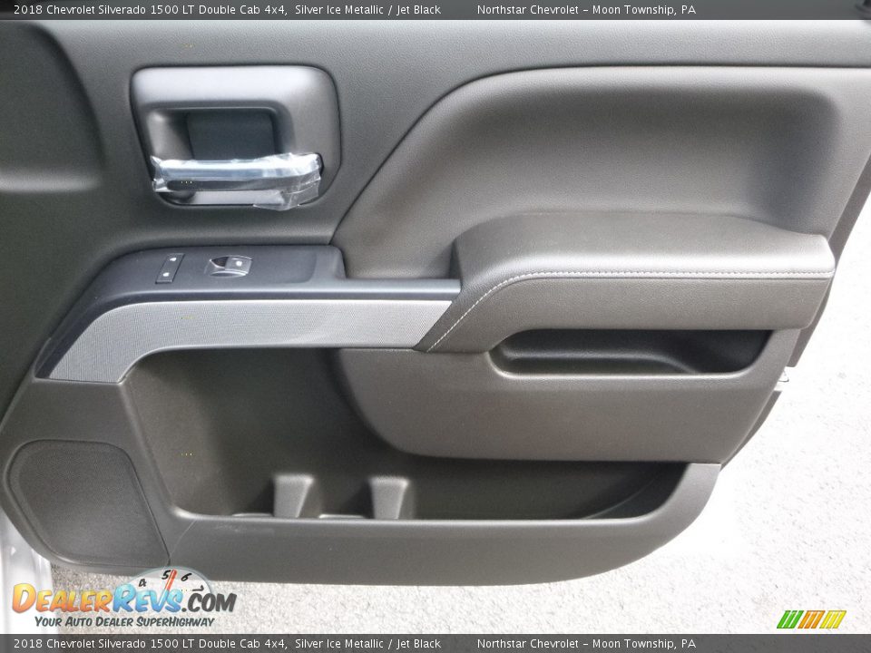 2018 Chevrolet Silverado 1500 LT Double Cab 4x4 Silver Ice Metallic / Jet Black Photo #10