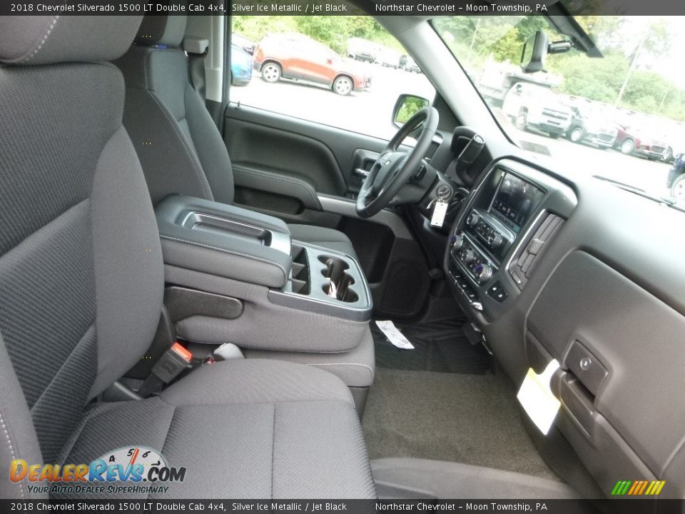 2018 Chevrolet Silverado 1500 LT Double Cab 4x4 Silver Ice Metallic / Jet Black Photo #11