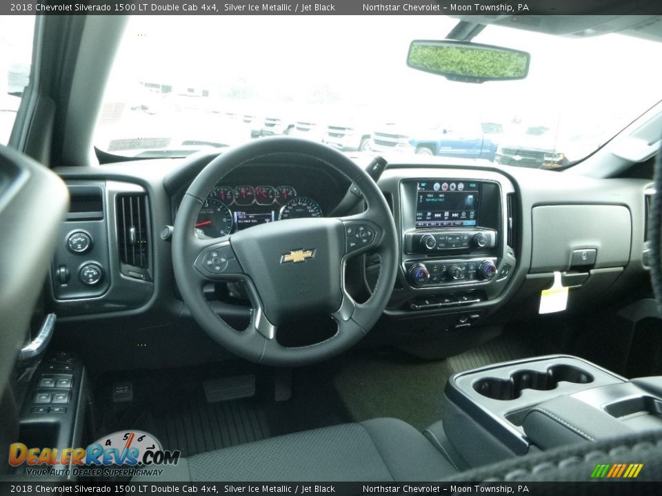 2018 Chevrolet Silverado 1500 LT Double Cab 4x4 Silver Ice Metallic / Jet Black Photo #15