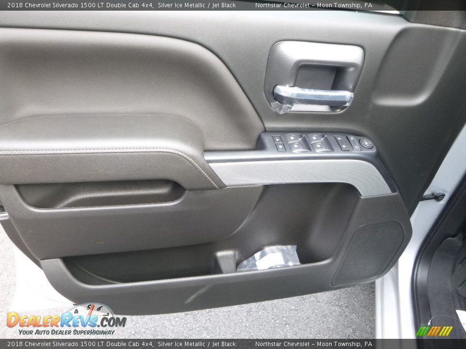 2018 Chevrolet Silverado 1500 LT Double Cab 4x4 Silver Ice Metallic / Jet Black Photo #16