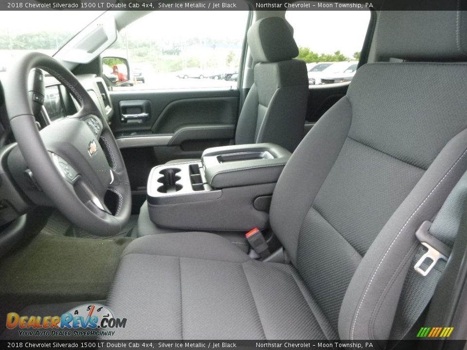 2018 Chevrolet Silverado 1500 LT Double Cab 4x4 Silver Ice Metallic / Jet Black Photo #17