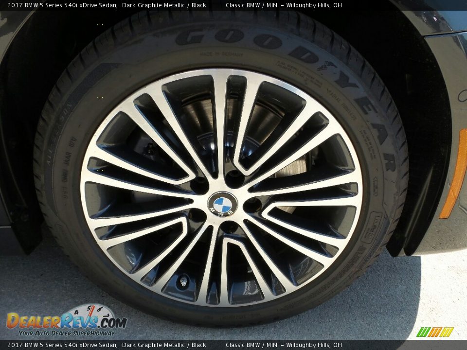 2017 BMW 5 Series 540i xDrive Sedan Dark Graphite Metallic / Black Photo #4