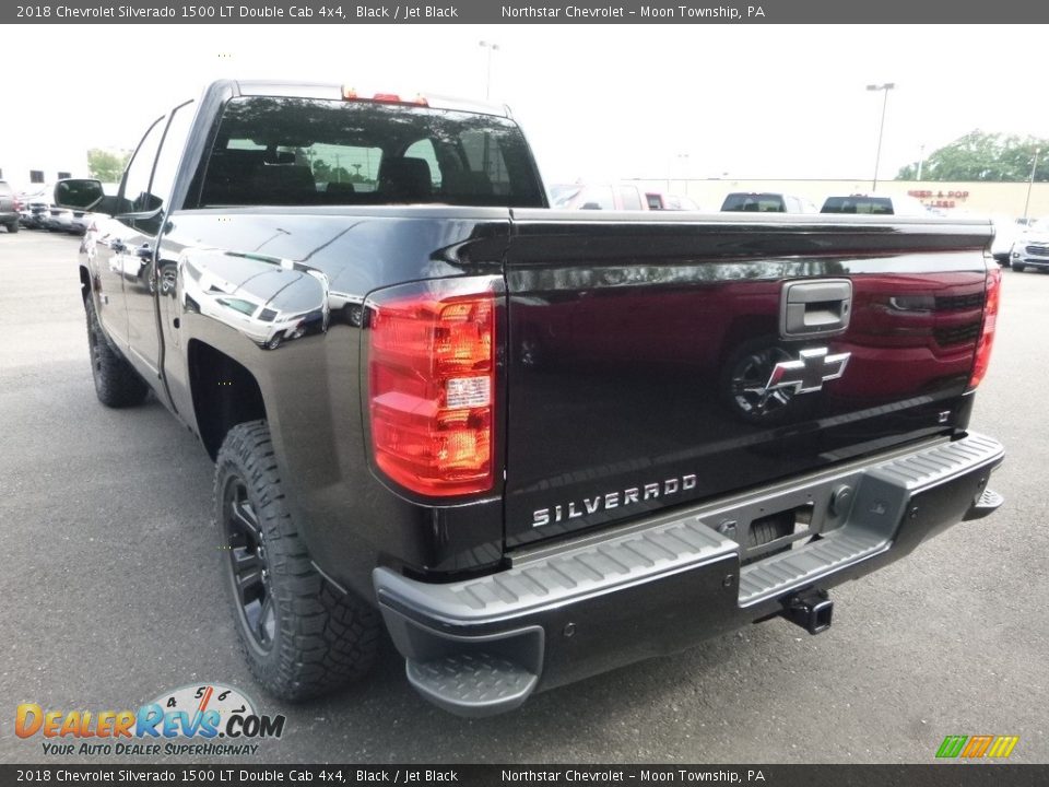 2018 Chevrolet Silverado 1500 LT Double Cab 4x4 Black / Jet Black Photo #3