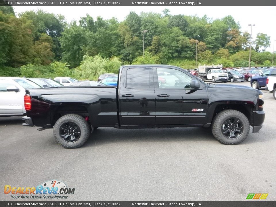 Black 2018 Chevrolet Silverado 1500 LT Double Cab 4x4 Photo #6