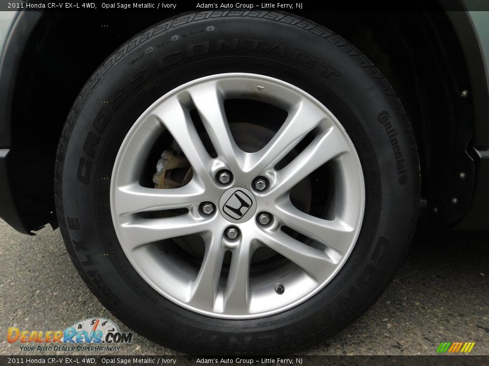 2011 Honda CR-V EX-L 4WD Opal Sage Metallic / Ivory Photo #9