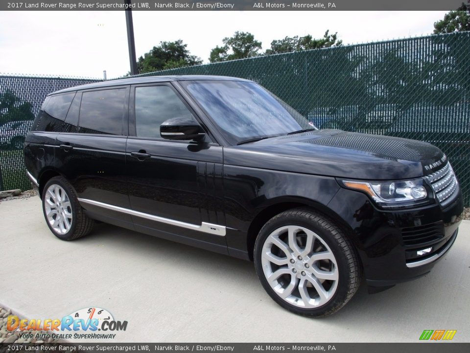 2017 Land Rover Range Rover Supercharged LWB Narvik Black / Ebony/Ebony Photo #1