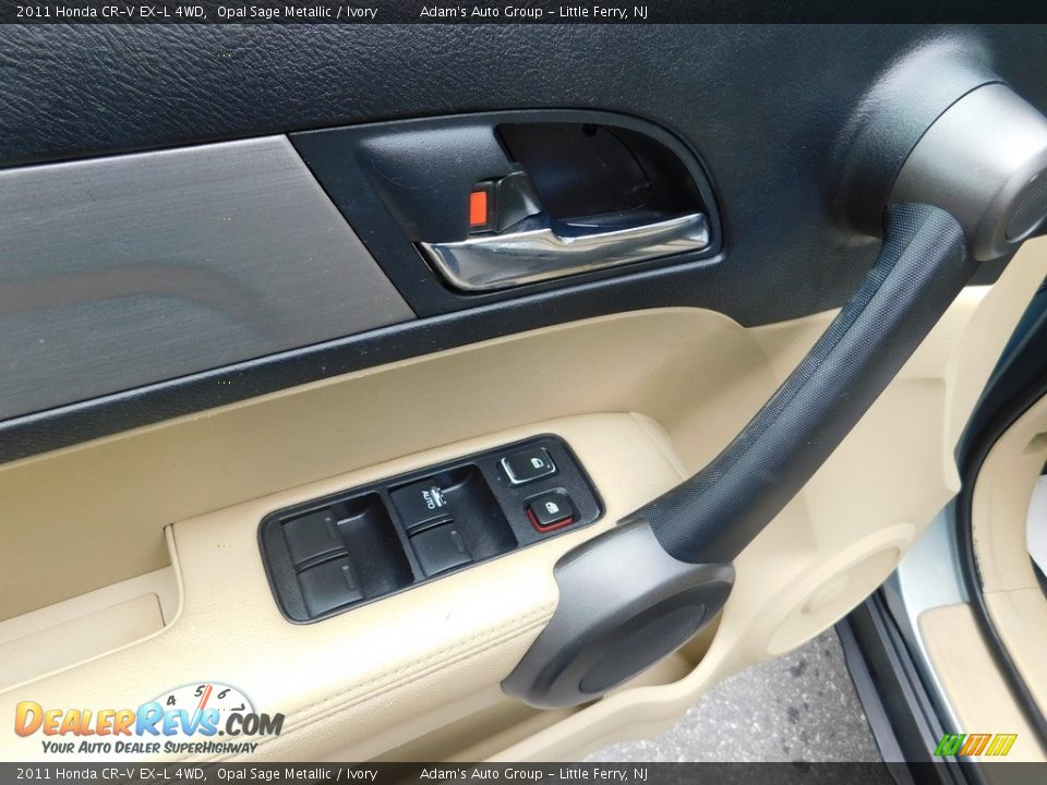 2011 Honda CR-V EX-L 4WD Opal Sage Metallic / Ivory Photo #11