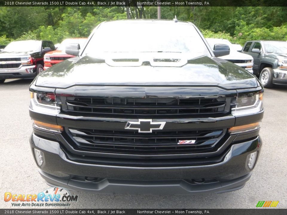 2018 Chevrolet Silverado 1500 LT Double Cab 4x4 Black / Jet Black Photo #8