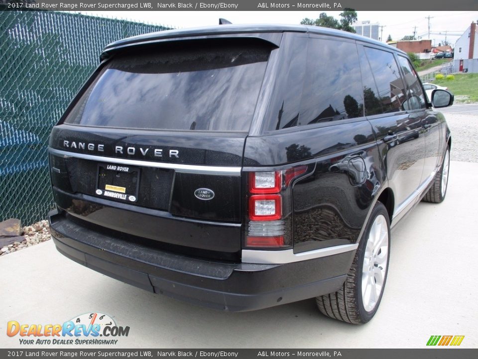 2017 Land Rover Range Rover Supercharged LWB Narvik Black / Ebony/Ebony Photo #3