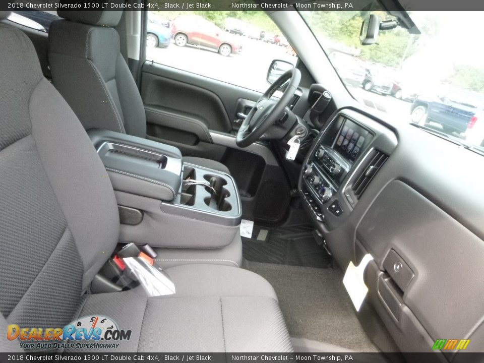 2018 Chevrolet Silverado 1500 LT Double Cab 4x4 Black / Jet Black Photo #10