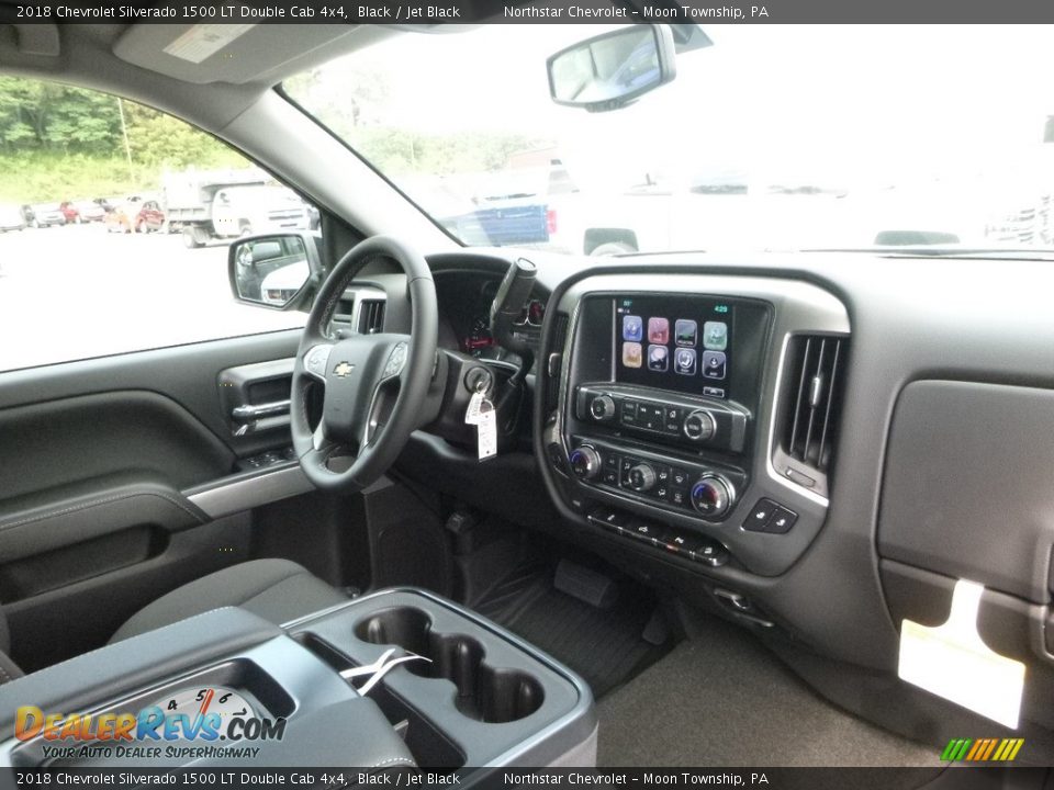2018 Chevrolet Silverado 1500 LT Double Cab 4x4 Black / Jet Black Photo #11