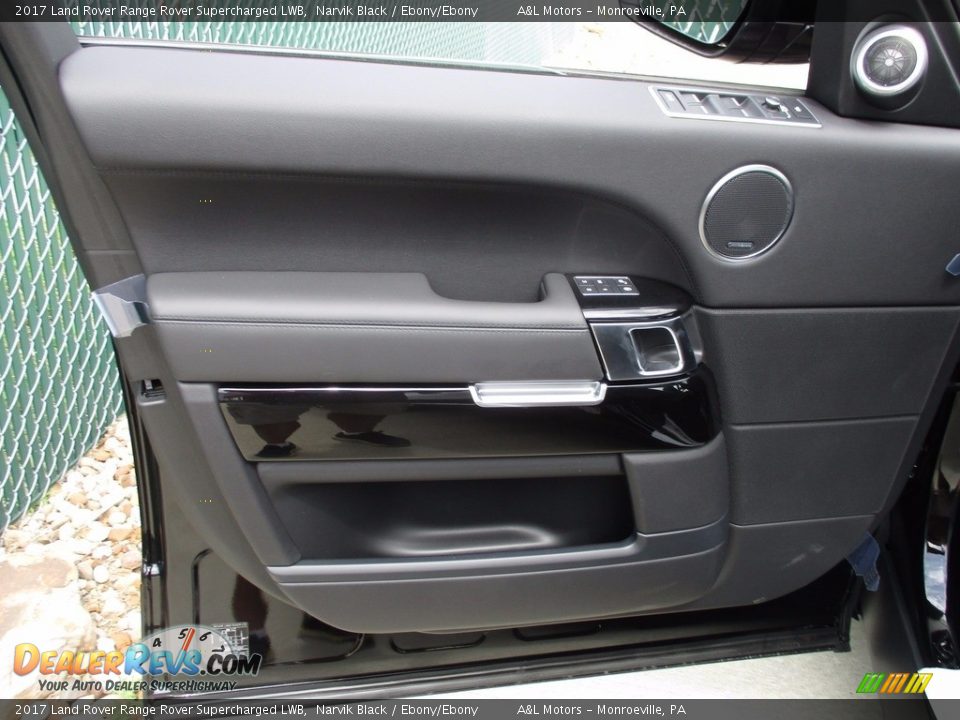 2017 Land Rover Range Rover Supercharged LWB Narvik Black / Ebony/Ebony Photo #10