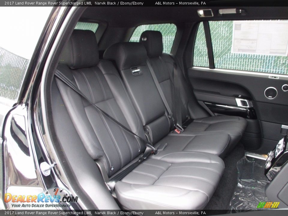 2017 Land Rover Range Rover Supercharged LWB Narvik Black / Ebony/Ebony Photo #12