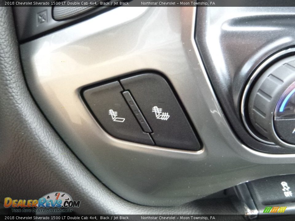 2018 Chevrolet Silverado 1500 LT Double Cab 4x4 Black / Jet Black Photo #19