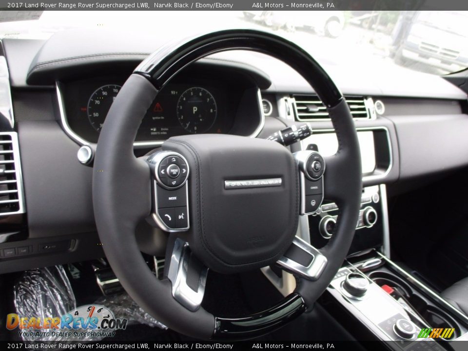 2017 Land Rover Range Rover Supercharged LWB Narvik Black / Ebony/Ebony Photo #14