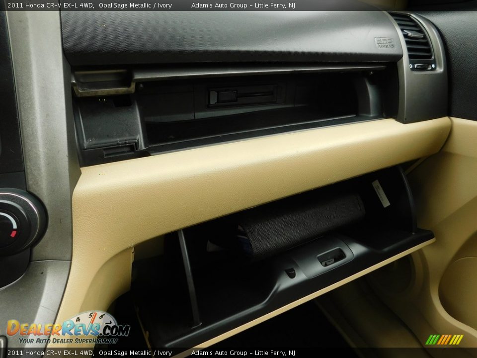 2011 Honda CR-V EX-L 4WD Opal Sage Metallic / Ivory Photo #28