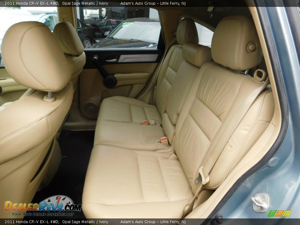 2011 Honda CR-V EX-L 4WD Opal Sage Metallic / Ivory Photo #32