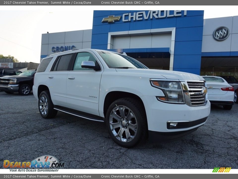 2017 Chevrolet Tahoe Premier Summit White / Cocoa/Dune Photo #1