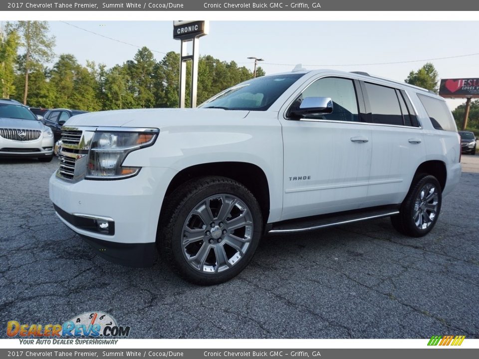 2017 Chevrolet Tahoe Premier Summit White / Cocoa/Dune Photo #3