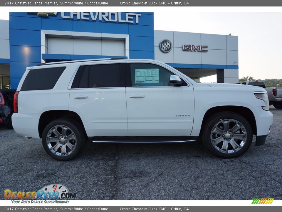 2017 Chevrolet Tahoe Premier Summit White / Cocoa/Dune Photo #8