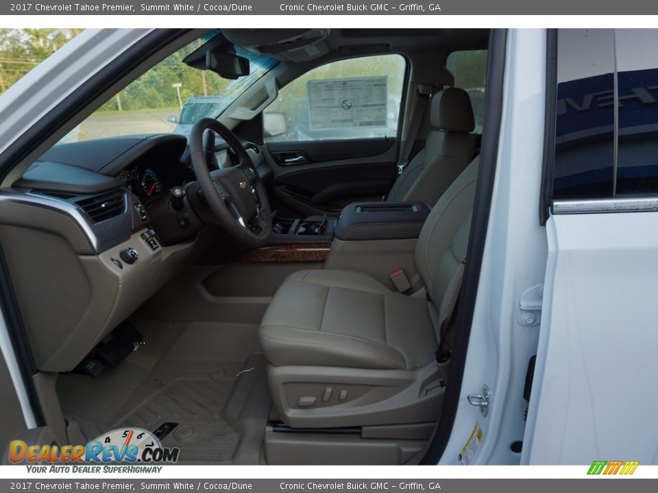 2017 Chevrolet Tahoe Premier Summit White / Cocoa/Dune Photo #9