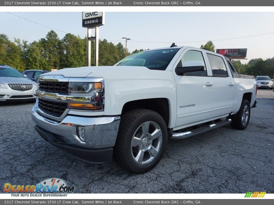 2017 Chevrolet Silverado 1500 LT Crew Cab Summit White / Jet Black Photo #3